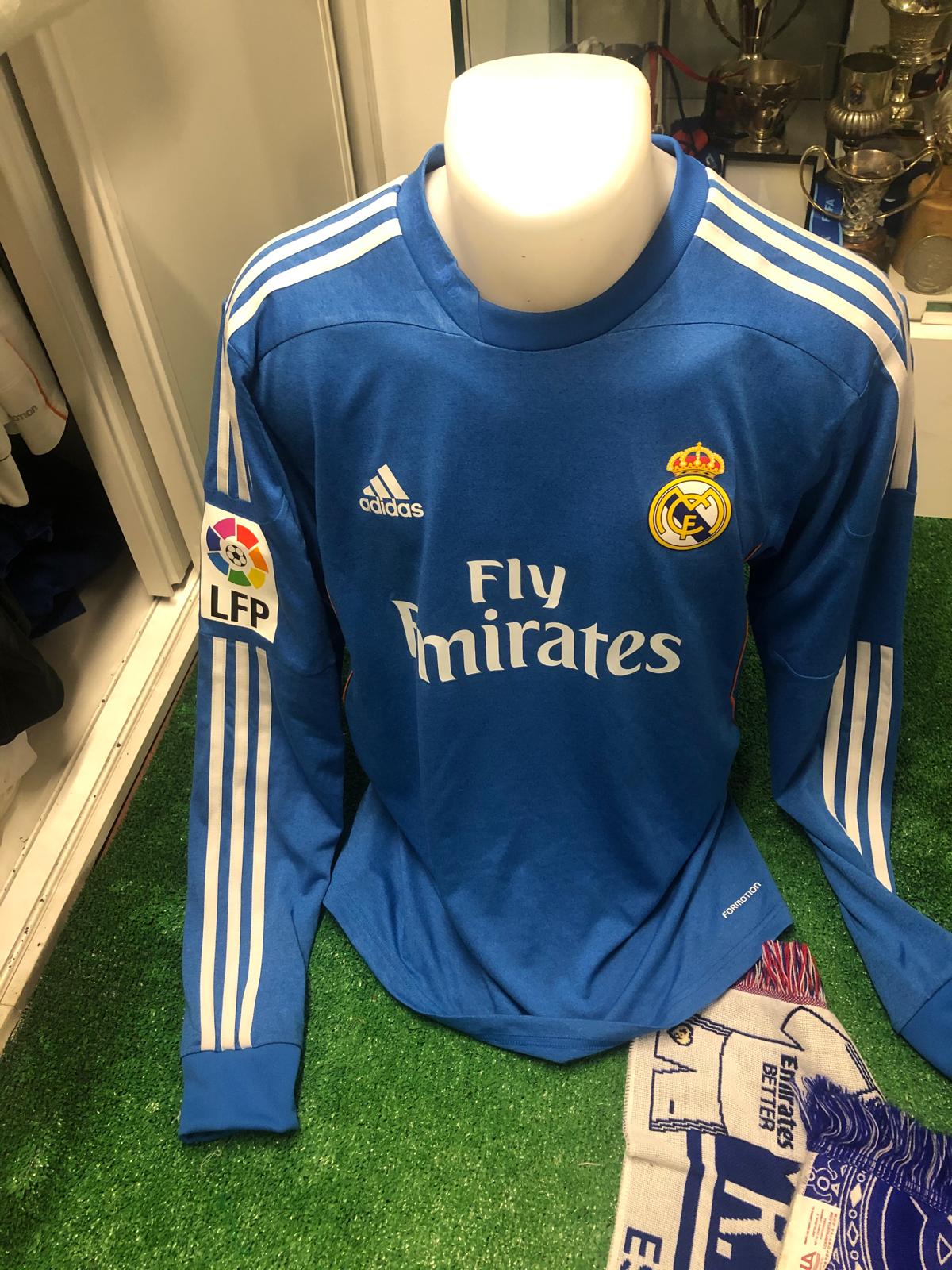 Camiseta azul Mateos dorsal 4